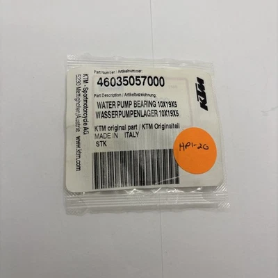 46035057000 KTM AND HUSKY Genuine Water Pump Bearing 10X19X5 65 60 SX - Image 1 of 4