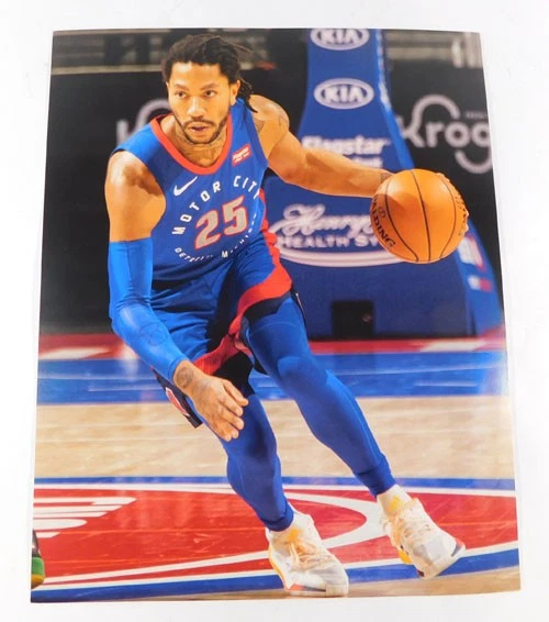 Foto de Derrick Rose 2020-21 8 x 10 Detroit Pistons Foto 1 de 1
