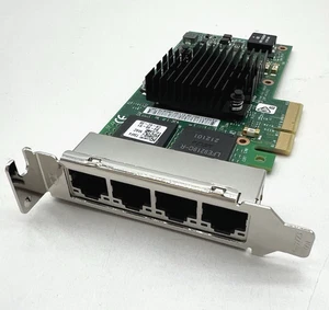Intel I350-T4 Quad-Port Ethernet PCIe Network Adapter Dell P/N: 0T34F4 - Photo 1/5