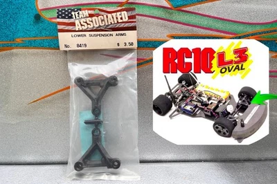 Team Associated RC10L3 1:10 1:12 Lower Suspension Arms #8419 BRAND NEW BLACK - Image 1 of 4