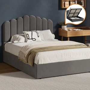Oikiture Bed Frame Queen Double King Single Size Gas Lift Bed Base With Storage - Picture 1 of 40