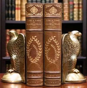 1892 The Life and Times of Niccolo Machiavelli Bound by Zaehnsdorf Illustrated - Picture 1 of 20