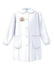 Grembiule asilo bambina Siggi Happy School 33GR4174 Bianco - Picture 1 of 1