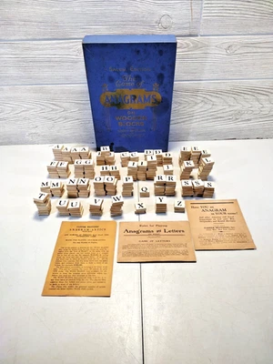 Rare Blue Box Parker Brothers "The Game of Anagrams" 1930’s Salem Edition - Image 1 of 4