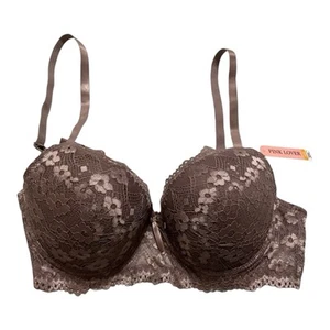 PInk Lover Pink Lace Bra NWT Mauve. 38C - Picture 1 of 2