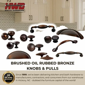 Bronze Cabinet Handles Knobs Pulls Kitchen Bath Furniture Traditional Classic - Picture 1 of 43