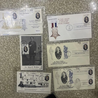 FDC 2013 Dr Mary Walker Cachet 1982 Oswego, NY Lot Of 6 RARE - Image 1 of 4
