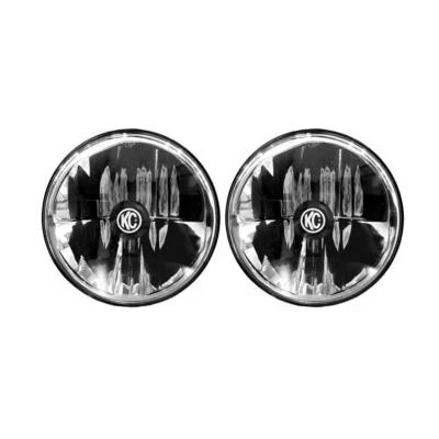 KC HiLiTES KC Headlights Gravity LED 7in 2-Light Fits 1997-2006 Jeep Wrangler TJ - Image 1 of 4
