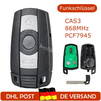 Funkschlüssel Fernbedienung 868MHz für BMW 3er E90 E91 E92 E93 5er E60 X5 E70 Z4 - Bild 1 von 4