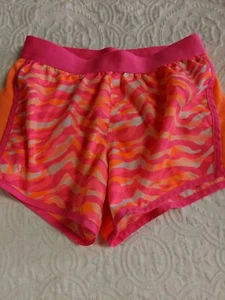 Justice Girls Sz. 12 Pink & Orange Design Sport Shorts. Cute - Picture 1 of 6