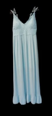 Rue 21 Powder Blue Lace Gauzy Spaghetti Strap Smocked Back Maxi Dress, 2X — 第 1/4 张图片