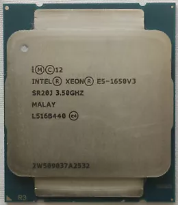 Intel Xeon E5-1650 v3 SR20J 3.5GHz 15MB 6-Core LGA2011-3 CPU Processor - Picture 1 of 2