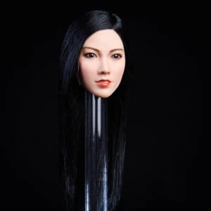 1/6 Asia Girl Qian Long Black Hair Head Sculpt for 12" PHICEN Female Figure Body - Picture 1 of 4