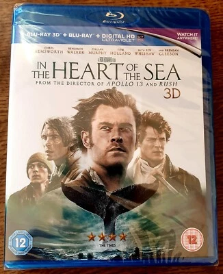 In the Heart of the Sea (Blu-ray 3D & 2D) 2015, Region Free. New Sealed  - Image 1 of 2