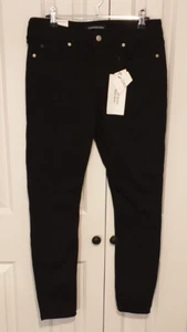 CALVIN KLEIN Jeans CKJ 001 Mid Rise Black Super Skinny Jeans Size W 30 L 30 BNWT - Picture 1 of 13