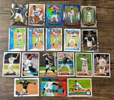 Florida Miami Marlins Baseball Card Lot MLB Rookies Parallels Jazz Chisholm RC - Image 1 of 4