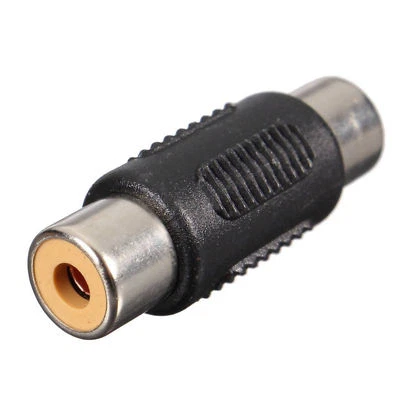 100 RCA female to female adapter coupler connector male joiners barrel changer - Image 1 of 3