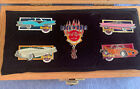 Hard Rock Rock N Rods Pins Las Vegas 2000 Set Of 5 With Box And Key New