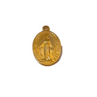 Gold Pendant Icon - Virgin Mary Lady Of Peace Holy Land Gift Jerusalem Bethlehem