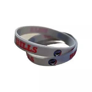 Bracciali Buffalo Bills Grateful Dead confezione da 2 in silicone - Foto 1 di 4