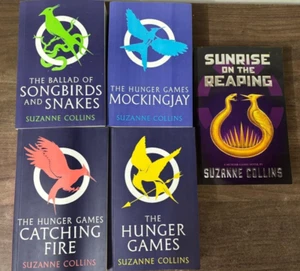 The Hunger Games by Suzanne Collins 4 Books Set + Sunrise on the Reaping #5 - Picture 1 of 3