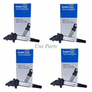 For Mini Cooper 2008-2015 1.6L L4 12135A06753 4 pcs OEM Delphi Ignition Coils - Picture 1 of 5