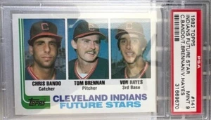 1982 Topps Baseball Von Hayes Future Stars Cleveland Indians Rookie #141 PSA 9 - Picture 1 of 2