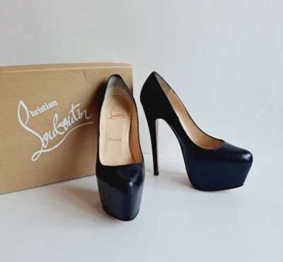 Zapatos de salón Christian Louboutin de cuero negro narciso talla 36,5 Foto 1 de 4