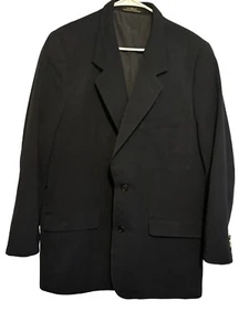 LL Bean Black Blazer  Gold Buttons Sportcoat Jacket  Mens 42R 0SG86 - Picture 1 of 6