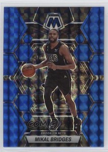 2022-23 Panini Mosaic Blue Mosaic Prizm /199 Mikal Bridges #2