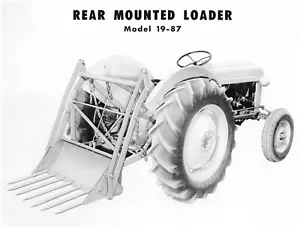 Manual del propietario para Ford modelo 19-87 montaje y funcionamiento de la cargadora trasera - Imagen 1 de 12