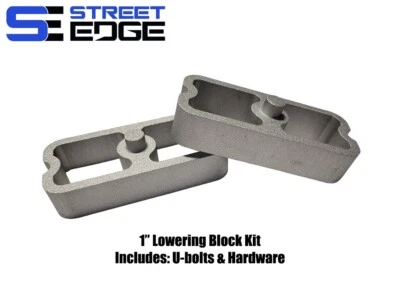 Blocos de rebaixamento de alumínio Street Edge 1" para picape Toyota 1984-1995 - Imagem 1 de 4