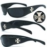 Choppers Men's Biker Sunglasses - Black Frame, Smoke Lens, UV400 Protection 7 thumbnail image