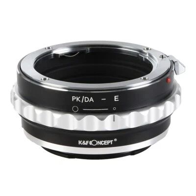 K&F Concept Adapter for Pentax DA K Mount Lens to Sony E Mount NEX A72 A9 NEX-5R - Image 1 of 4