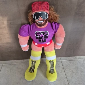 WWE WWF MACHO MAN RANDY SAVAGE 27" Peluche Grande Jumbo Walmart Canadá Exclusivo - Imagen 1 de 7