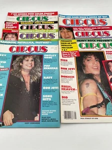 Circus Rock & Roll Magazine Vintage Lot Of 7 (1986) - Picture 1 of 1