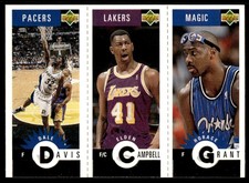 1996-97 Collector's Choice Mini-Cards Panels Dale Davis/Campbell/Grant