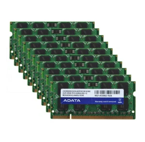 Adata 10X 2GB 2RX8 PC2-5300S DDR2 667Mhz SODIMM RAM Memory CL5 Laptop Chipsets - Picture 1 of 8