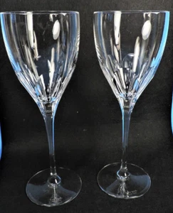 set of 2 LENOX KATE SPADE crystal HARRISON WINE GLASSES (FLAWLESS) - Picture 1 of 5