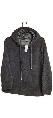 Sudadera con capucha negra difusa Joe Boxer para mujer talla 1x Foto 1 de 4