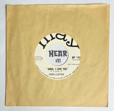 Teen Rock & Roll 45 FRED CARTER Anna I Love / Mansion MAY promo EX NM Top Copy Foto 1 de 3