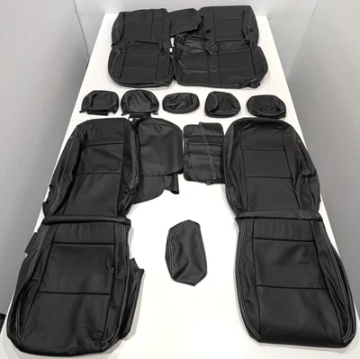 For Volkswagen Tiguan S Limited 2012-2018 Black Leather Seat Covers T289 - Image 1 of 4