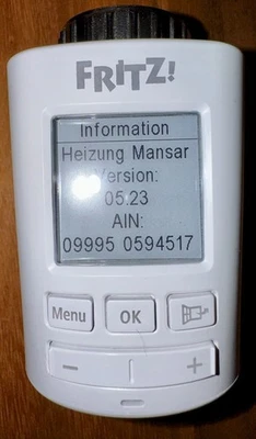 AVM FRITZ!DECT 301 Thermostat – gebraucht – DECT ULE, E-Paper Display - Bild 1 von 4