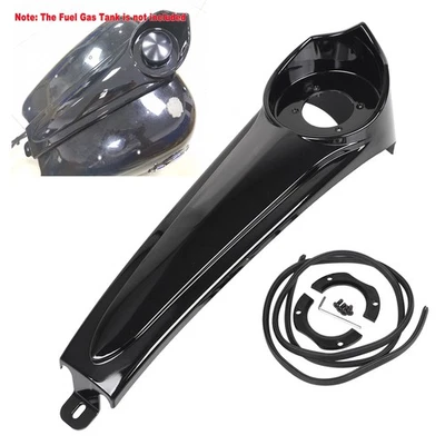Gloss Black Stretched Dash Fuel Console Panel For Harley Street Glide FLHX 86-07 Foto 1 de 4
