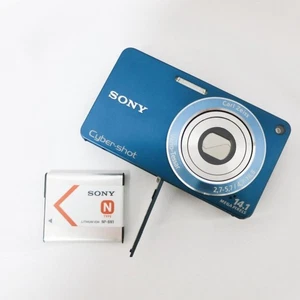 Sony Cyber-shot DSC-W350 Blue Compact Digital Camera Tested from Japan VHTF - Picture 1 of 12