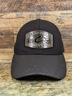 Orange County Choppers Flexfit Hat Cap Metal Logo Faux Leather Have You Ever? - Image 1 of 4