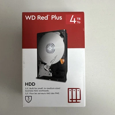 NEW Western Digital 4TB Red Plus NAS SATA HDD Internal Hard Drive HDD-WD40EFPX - Image 1 of 4