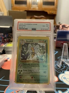 2000 Pokemon Beedrill Base Set 2 Miscut Error Misgraded - Picture 1 of 2