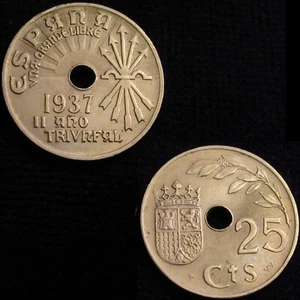 Gutse FRANCO-1134, 25 Centimes 1937, EBC - Picture 1 of 1