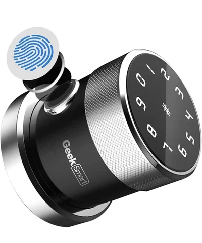 Geek Smart Door Lock - Keyless Fingerprint and Touchscreen Digital, Door lock Cover